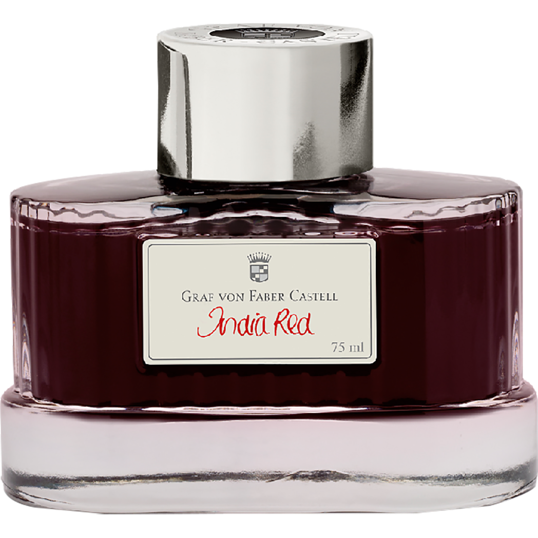 Graf Von Faber-Castell Ink Bottle - India Red - 75ml-Pen Boutique Ltd