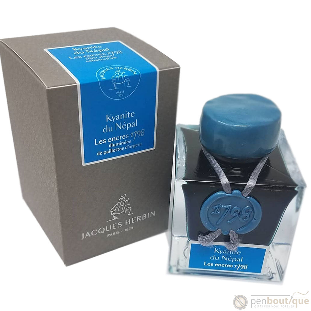 J. Herbin 1798 Anniversary Bottled Ink - Kyanite du Népal-Pen Boutique Ltd