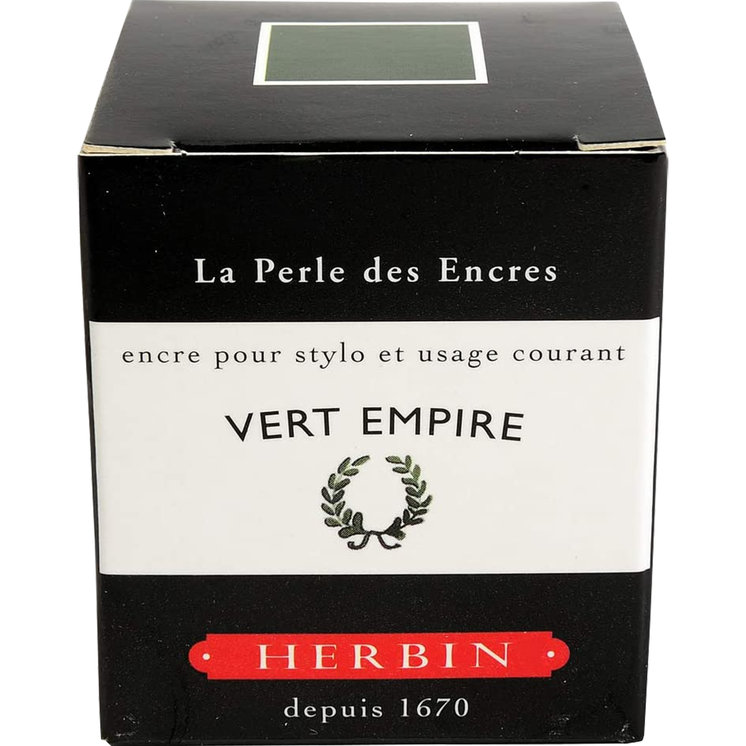 J. Herbin 30ml Fountain Pen Vert Empire Bottled Ink-Pen Boutique Ltd