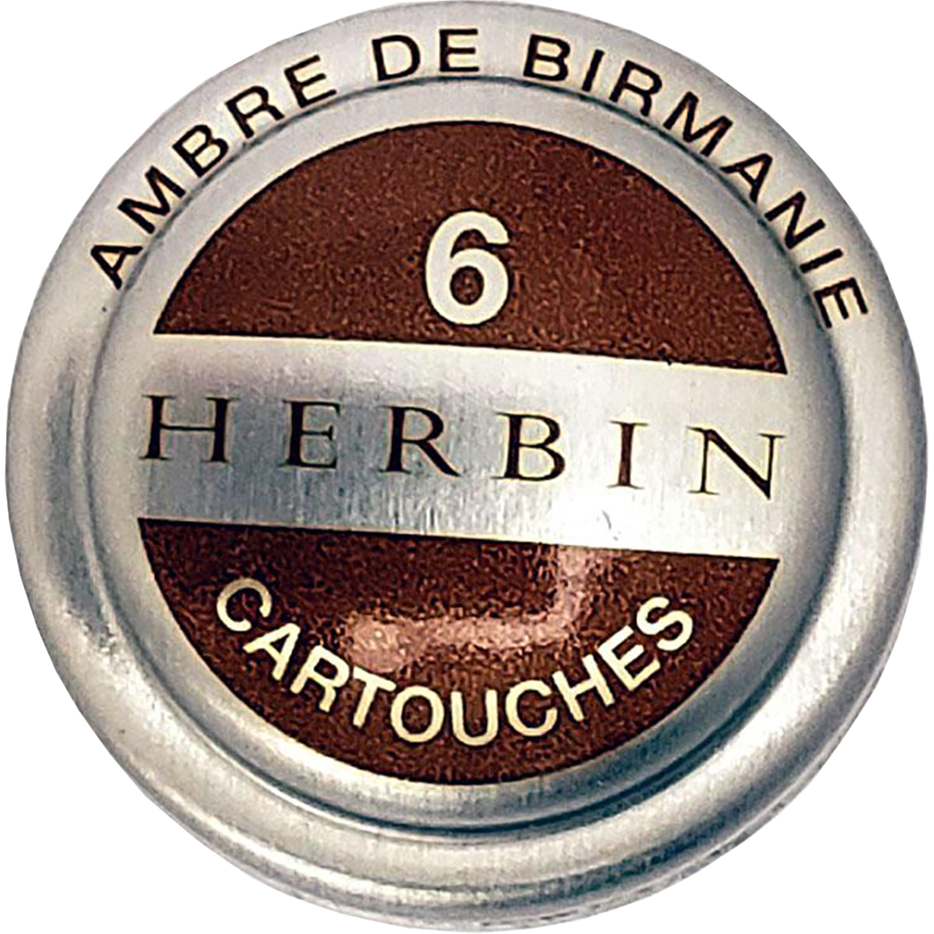 J. Herbin Fountain Pen Ambre De Birmanie Ink Cartridge-Pen Boutique Ltd