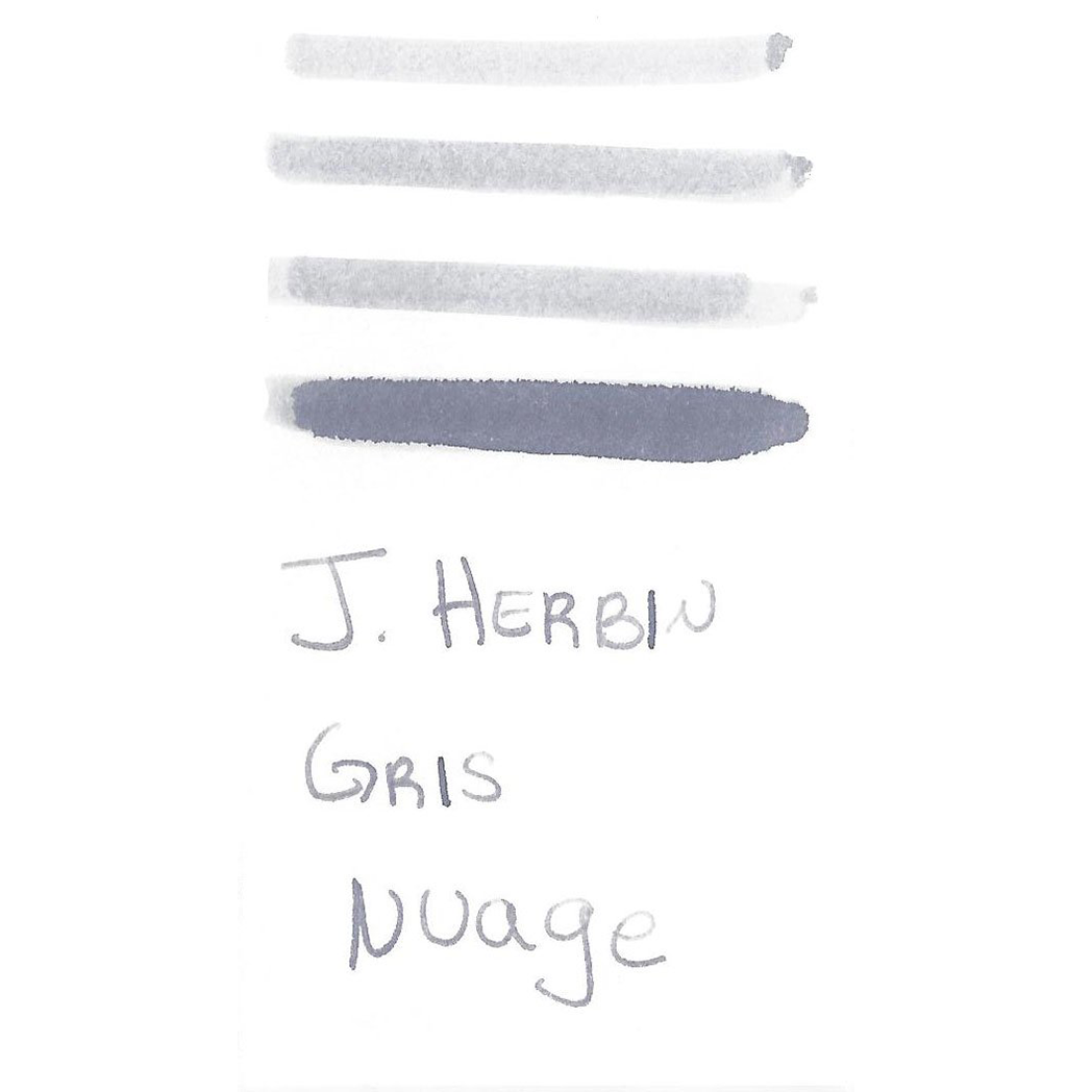 J. Herbin Fountain Pen Gris Nuage Ink Cartridge-Pen Boutique Ltd