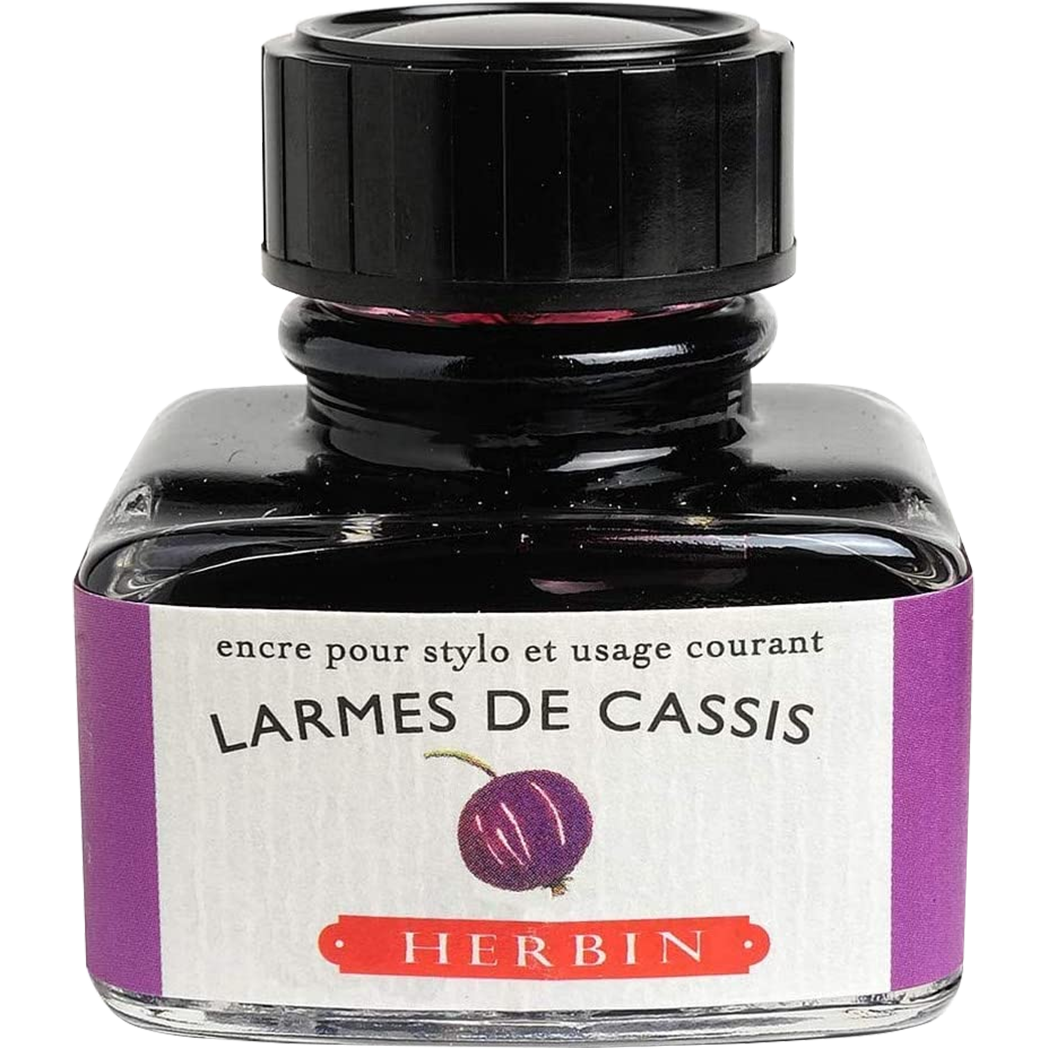 J. Herbin Fountain Pen Larmes De Cassis Bottled Ink-Pen Boutique Ltd