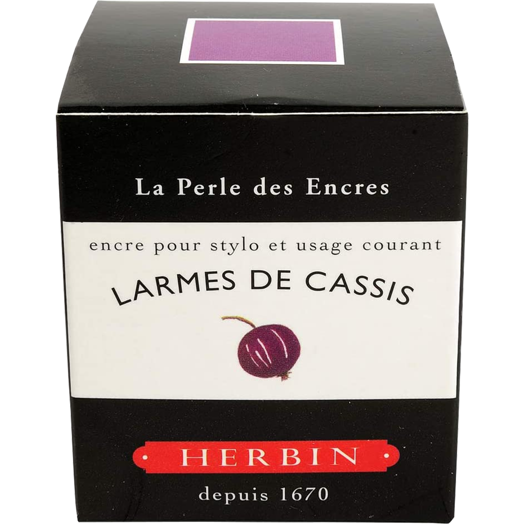 J. Herbin Fountain Pen Larmes De Cassis Bottled Ink-Pen Boutique Ltd