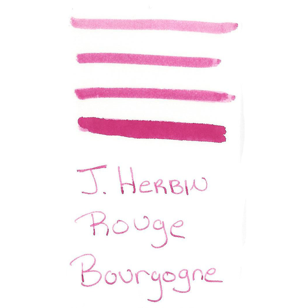 J. Herbin Fountain Pen Rouge Bourgogne Bottled Ink-Pen Boutique Ltd