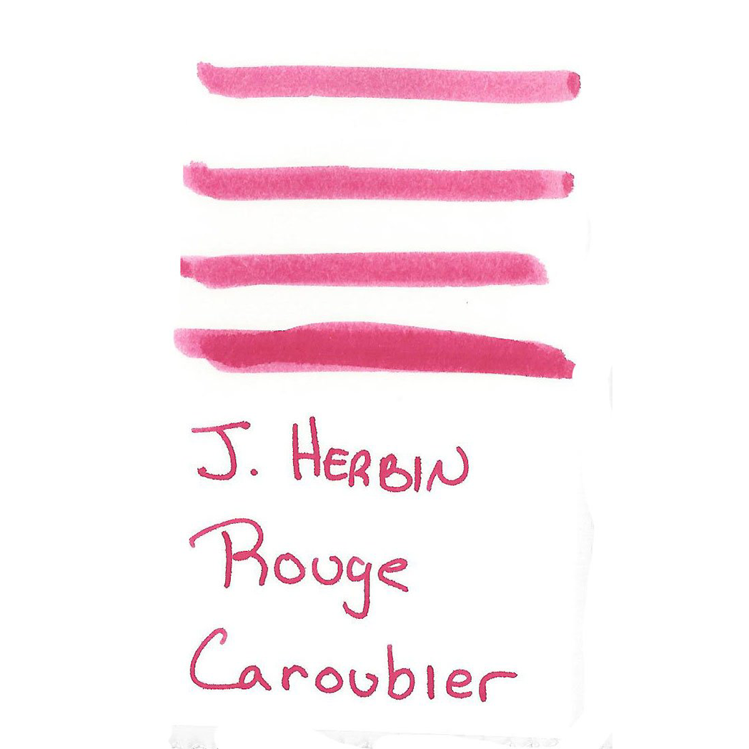 J. Herbin Fountain Pen Rouge Caroubier Ink Cartridge-Pen Boutique Ltd