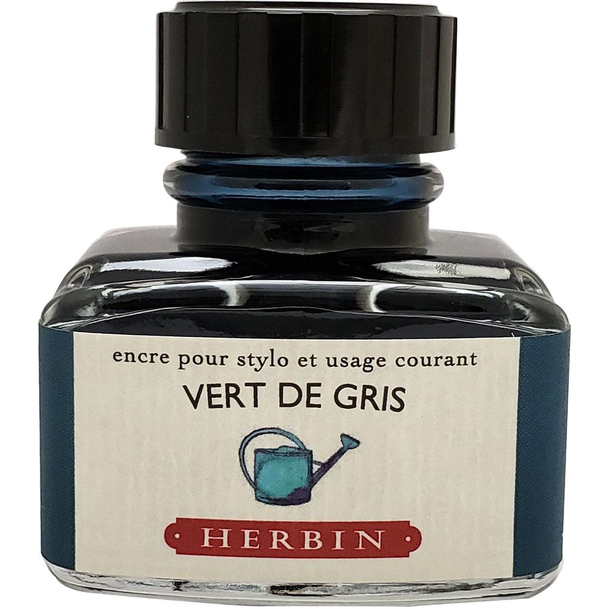 J. Herbin Ink Bottle - Vert De Gris - 30ml