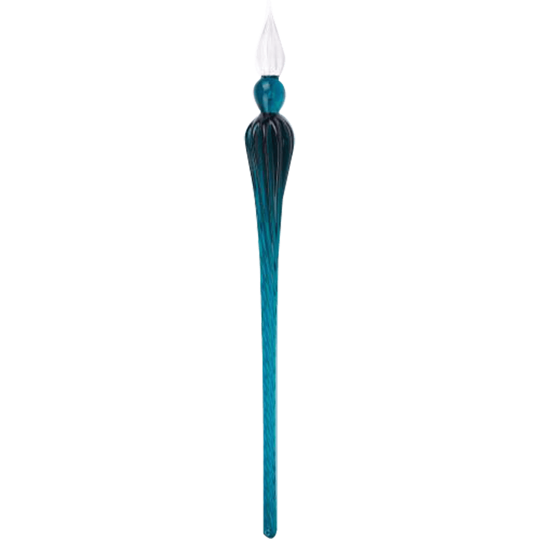 J. Herbin Round Glass Pen - Spiral Body - Emerald | Emerald-Pen Boutique Ltd