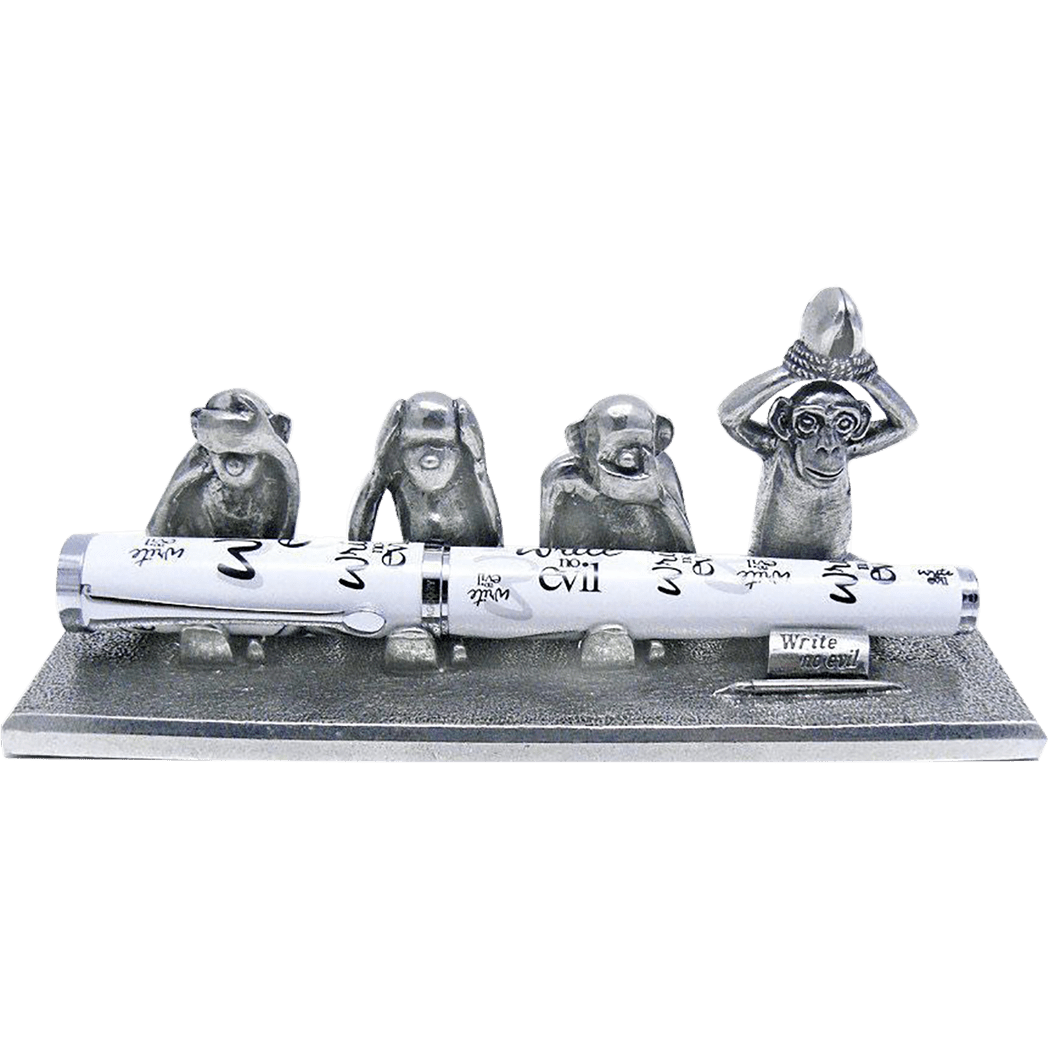 Jac Zagoory Write No Evil W/4 Monkey Hands Tied - Pen Boutique Ltd