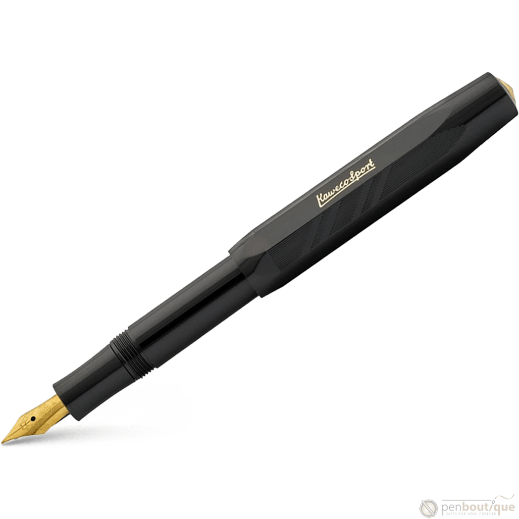 Kaweco Classic Sport Guilloch Fountain Pen - 1935 Black - Pen Boutique Ltd