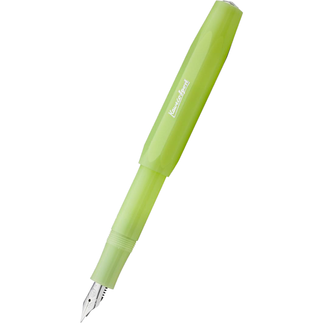 Kaweco Frosted Sport Fountain Pen - Fine Lime-Pen Boutique Ltd