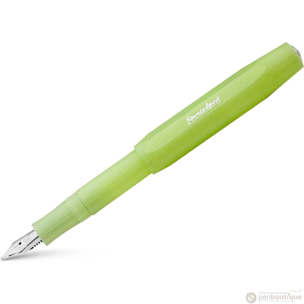 Kaweco Frosted Sport Fountain Pen - Fine Lime-Pen Boutique Ltd
