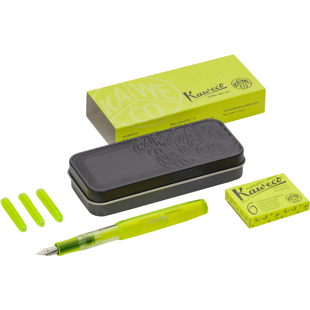 Kaweco Ice Sport Glow Marker Set - Yellow - Pen Boutique Ltd