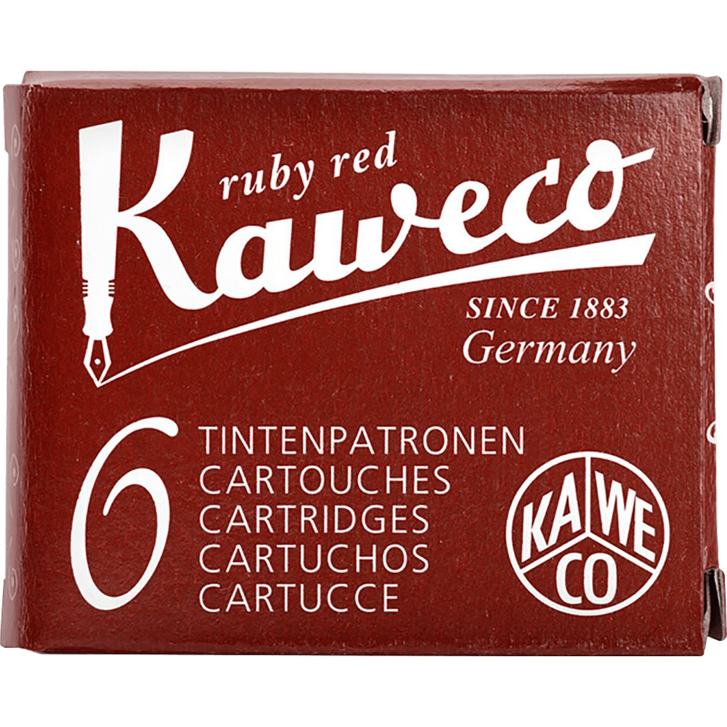 Kaweco Ink Cartridges - 6 pieces - Ruby Red - Pen Boutique Ltd