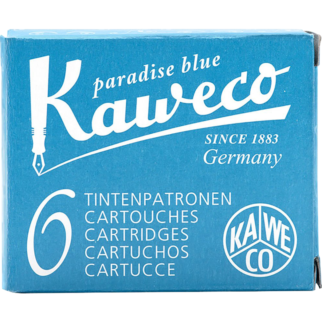 Kaweco Ink Cartridges - 6 pieces - Turquoise-Pen Boutique Ltd