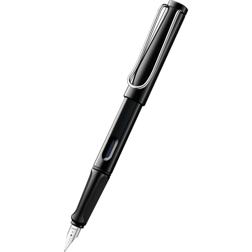 Lamy Safari Shiny Black Fountain Pen-Pen Boutique Ltd