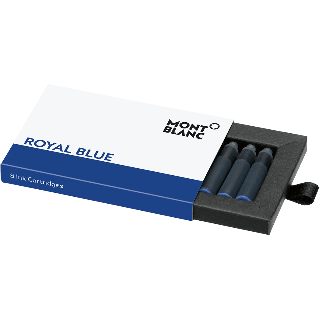 Montblanc Ink Cartridges - Royal Blue (8 Per Pack) - Pen Boutique Ltd