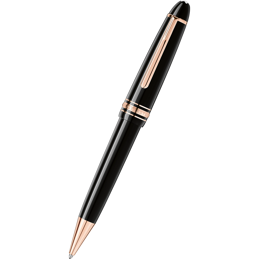 Montblanc Meisterstück Ballpoint Pen - Black - Red Gold Trim - Legrand-Pen Boutique Ltd