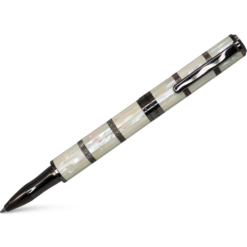 Monteverde Regatta Rollerball Pen - Limited Edition - Mother of Pearl - Gunmetal Trim-Pen Boutique Ltd