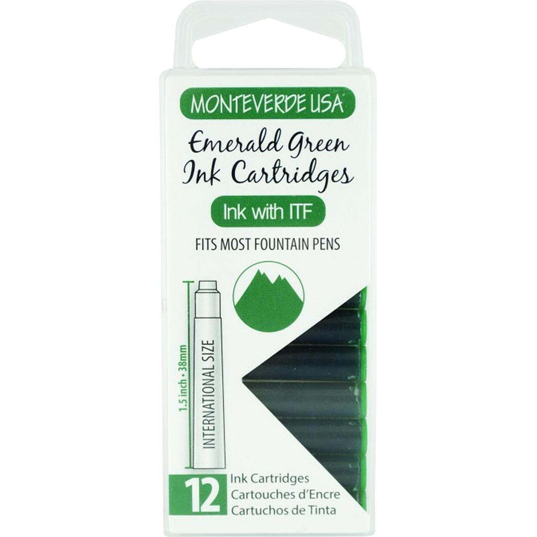 Monteverde Emerald Green - Ink Cartridges-Pen Boutique Ltd