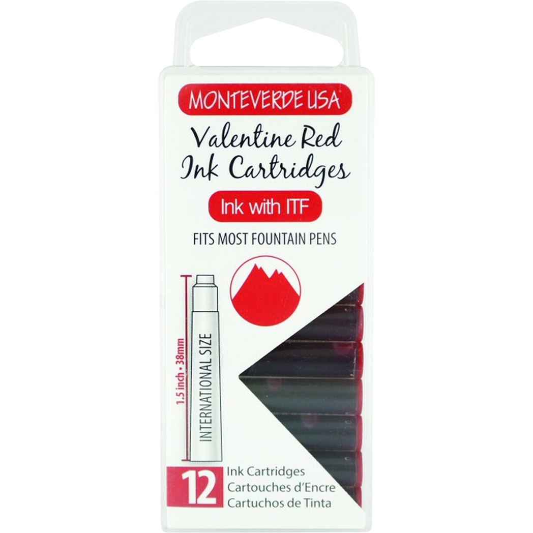 Monteverde Valentine Red - Ink Cartridges-Pen Boutique Ltd