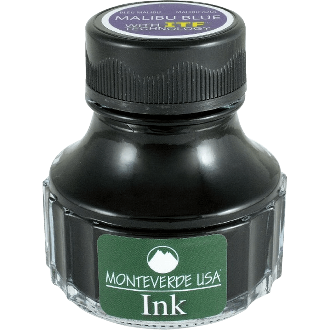 Monteverde World of Colors Malibu Blue Ink Bottle 90 ml - Pen Boutique Ltd