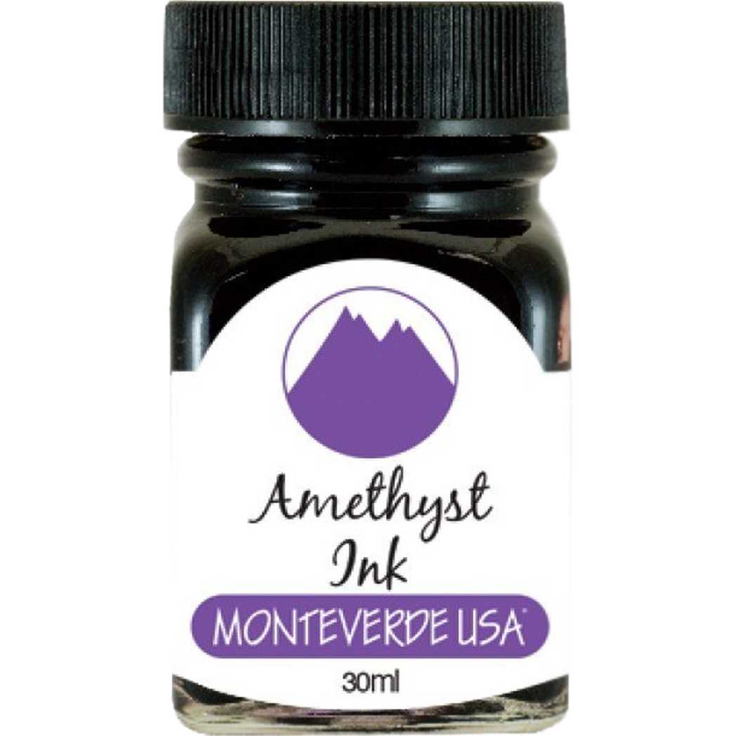 Monteverde Gemstone Amethyst 30 ml Ink Bottle-Pen Boutique Ltd