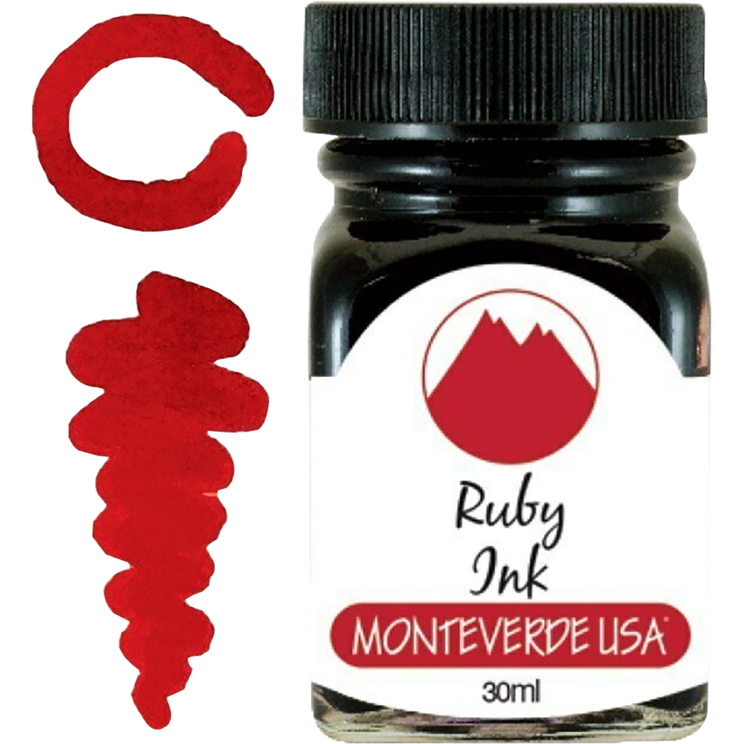 Monteverde Gemstone Ruby 30 ml Ink Bottle-Pen Boutique Ltd