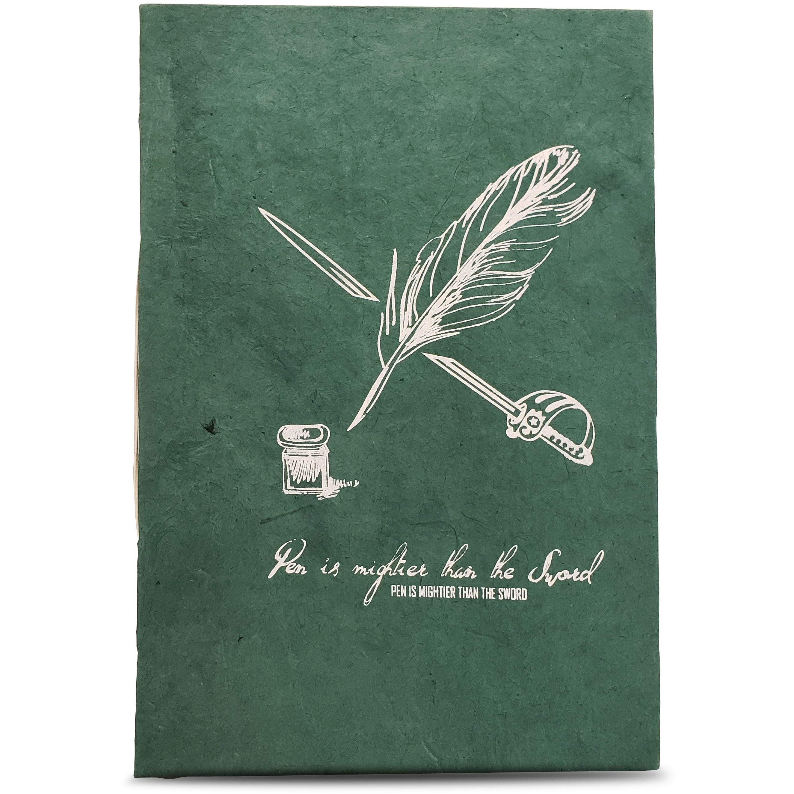 Monk Paper Lokta Quotation Journal - Green-Pen Boutique Ltd