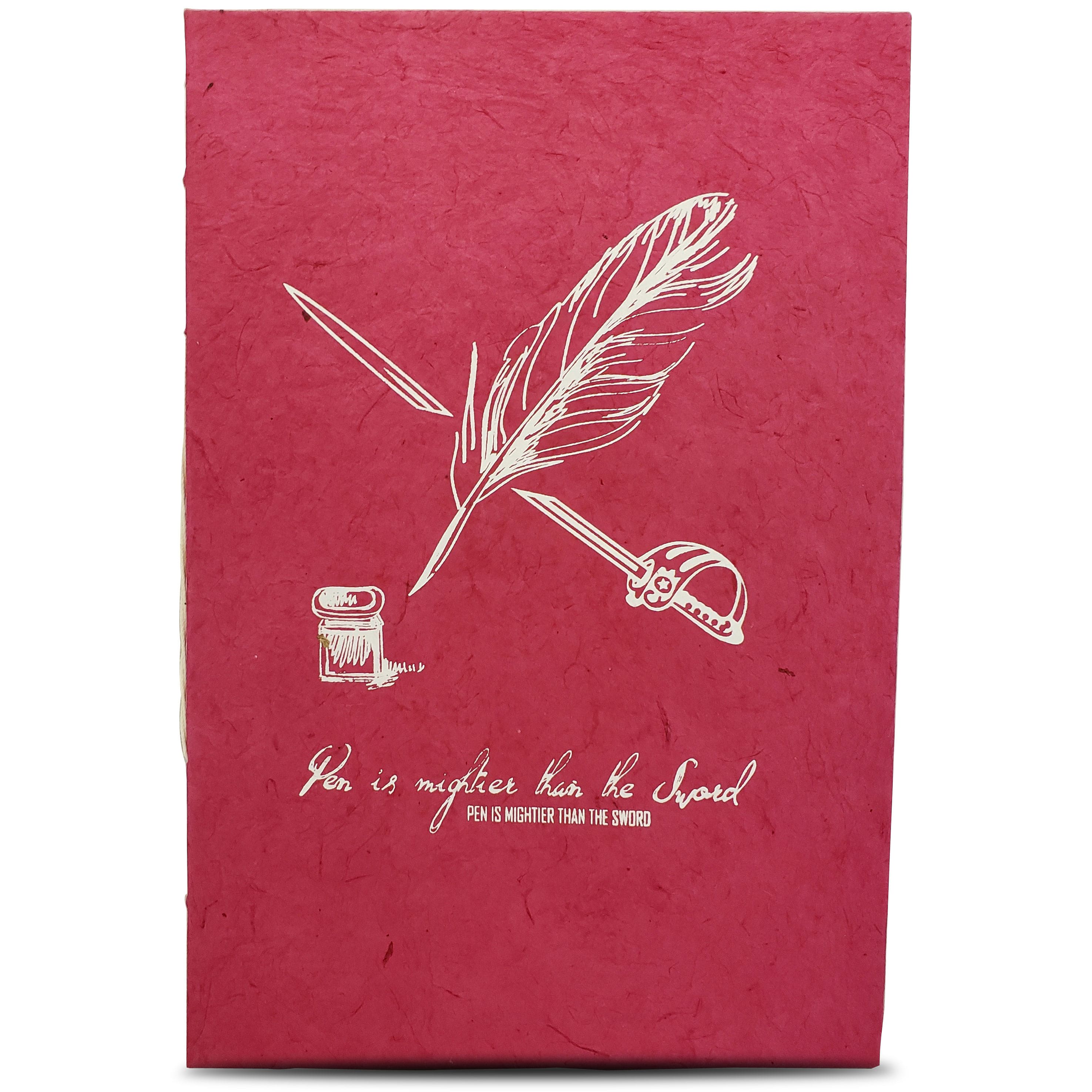 Monk Paper Lokta Quotation Journal - Hot Pink-Pen Boutique Ltd