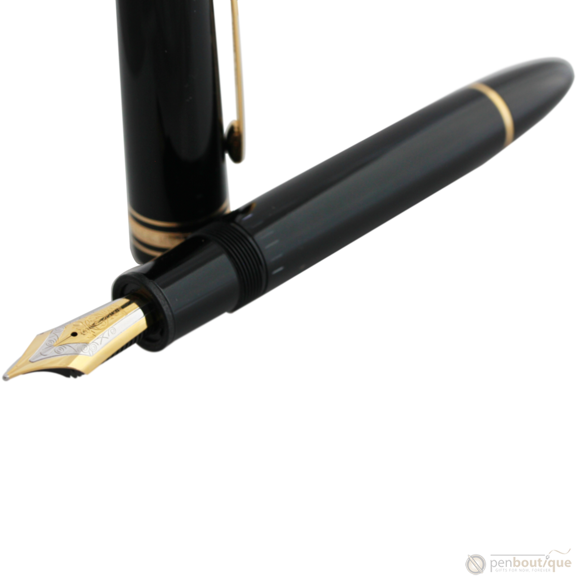 Montblanc Meisterstuck Fountain Pen - 149 Black - Gold Trim-Pen Boutique Ltd