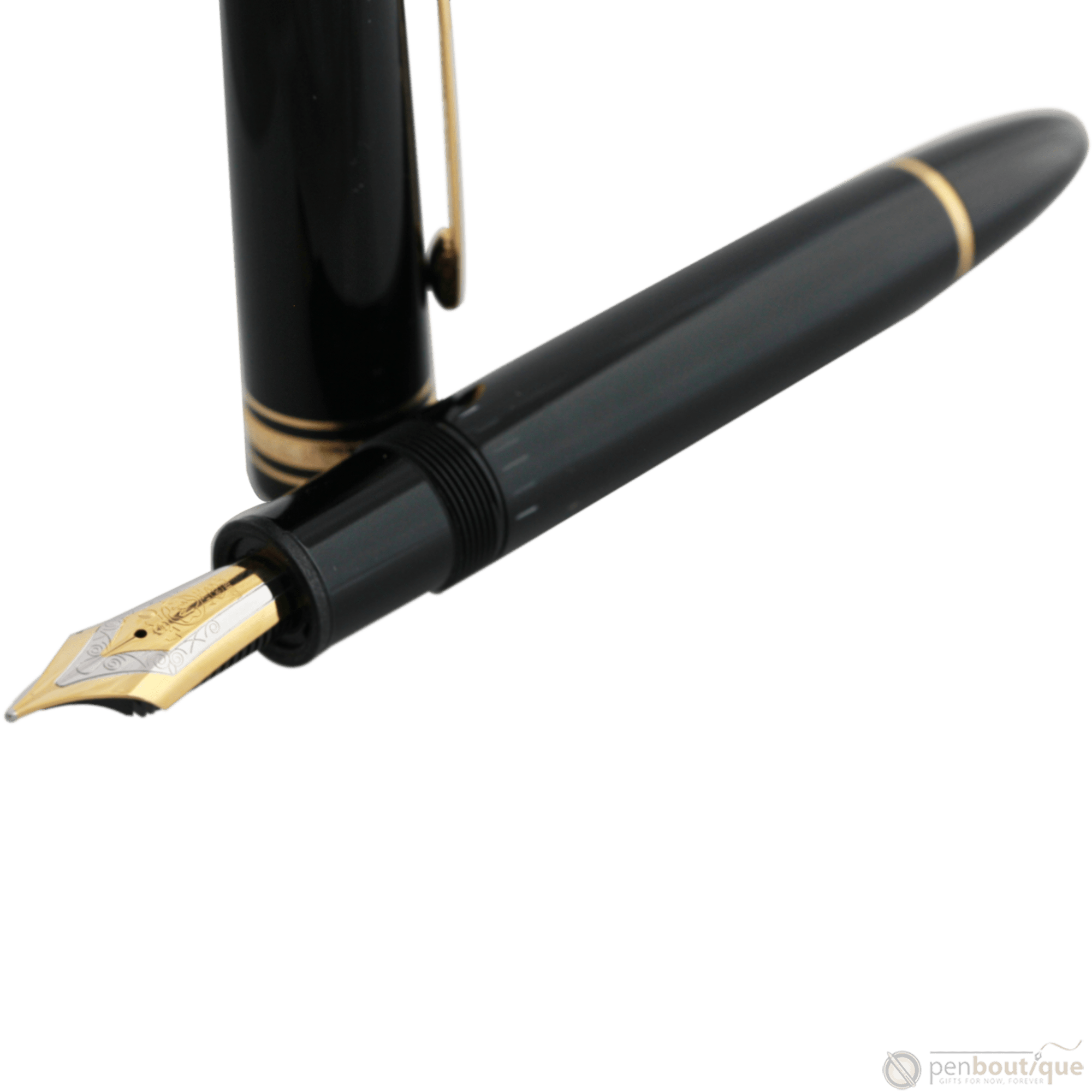 Montblanc Meisterstuck Fountain Pen - 149 Black - Gold Trim - Pen Boutique Ltd