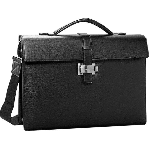 Montblanc Leather Briefcase (Single Gusset)-Pen Boutique Ltd