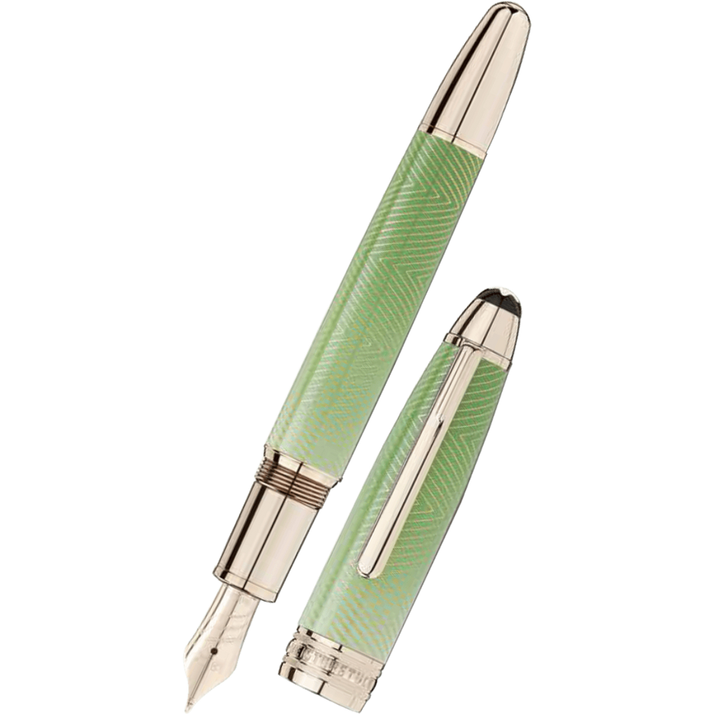 Montblanc Meisterstuck Calligraphy Fountain Pen - Solitaire Celadon Dé
