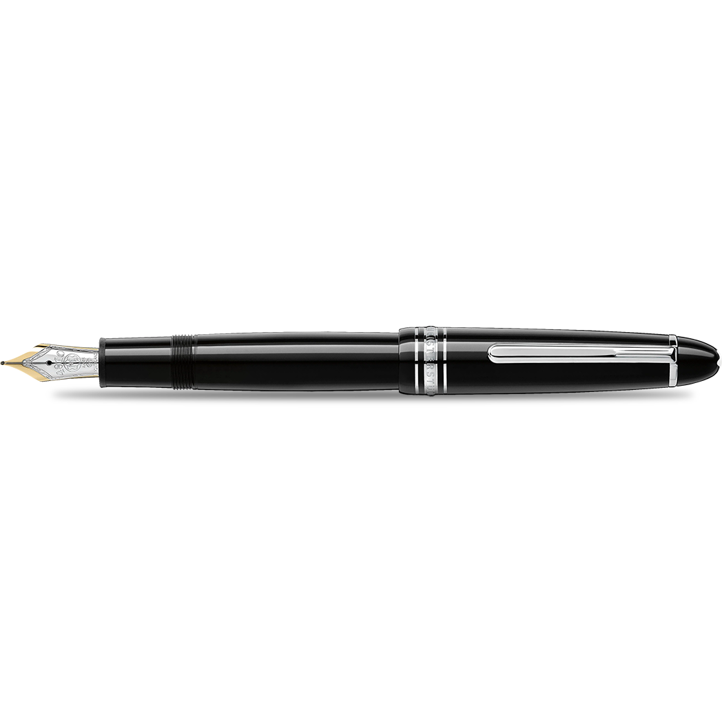 Montblanc Meisterstuck Fountain Pen - Black - Platinum Trim - Legrand - TRAVELLER-Pen Boutique Ltd