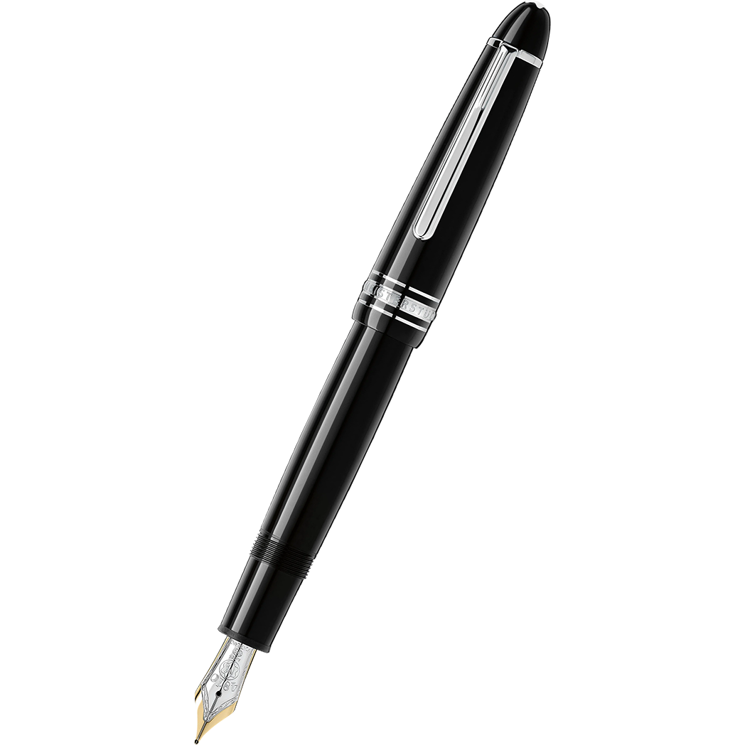 Montblanc Meisterstuck Fountain Pen - Black - Platinum Trim - Legrand - TRAVELLER-Pen Boutique Ltd