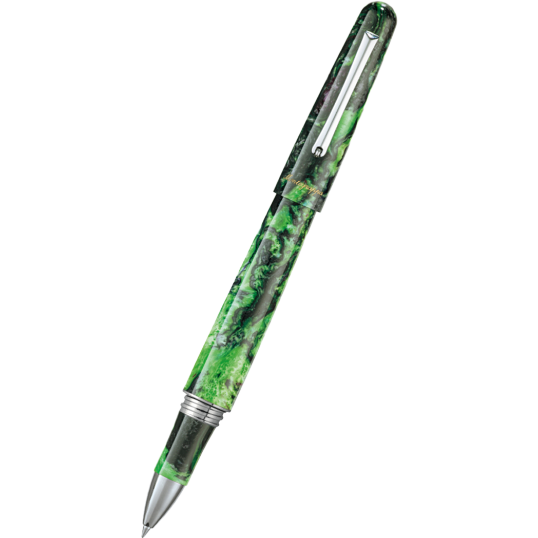 Montegrappa Elmo 01 Fantasy Bloom Rollerball Pen - Black Star Calla Lily-Pen Boutique Ltd