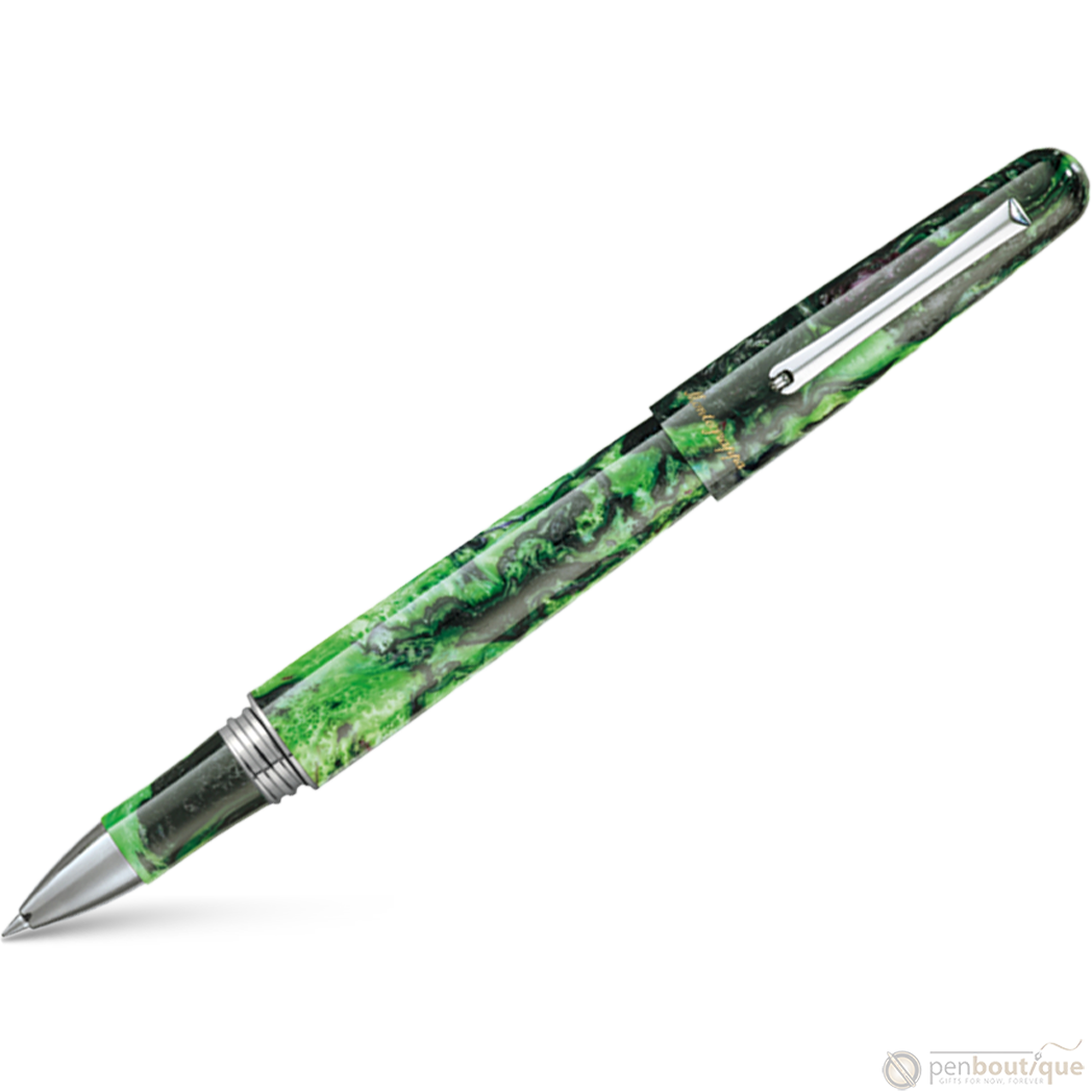 Montegrappa Elmo 01 Fantasy Bloom Rollerball Pen - Black Star Calla Lily-Pen Boutique Ltd
