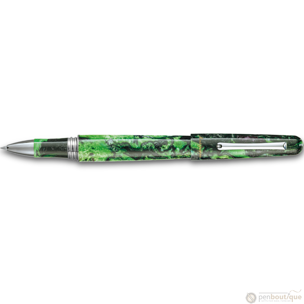 Montegrappa Elmo 01 Fantasy Bloom Rollerball Pen - Black Star Calla Lily-Pen Boutique Ltd