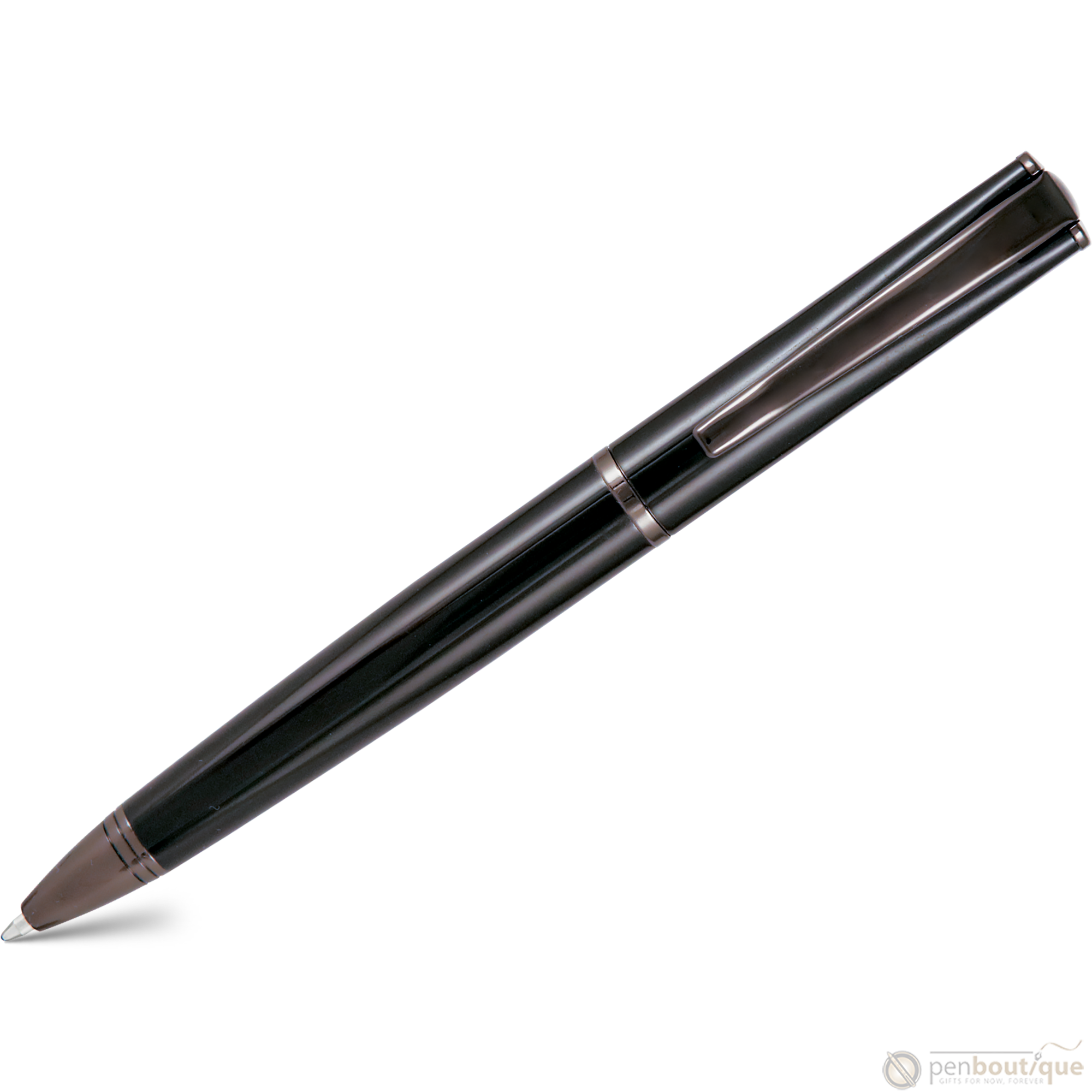 Monteverde Impressa Ballpoint - Black with Gunmetal Trim-Pen Boutique Ltd