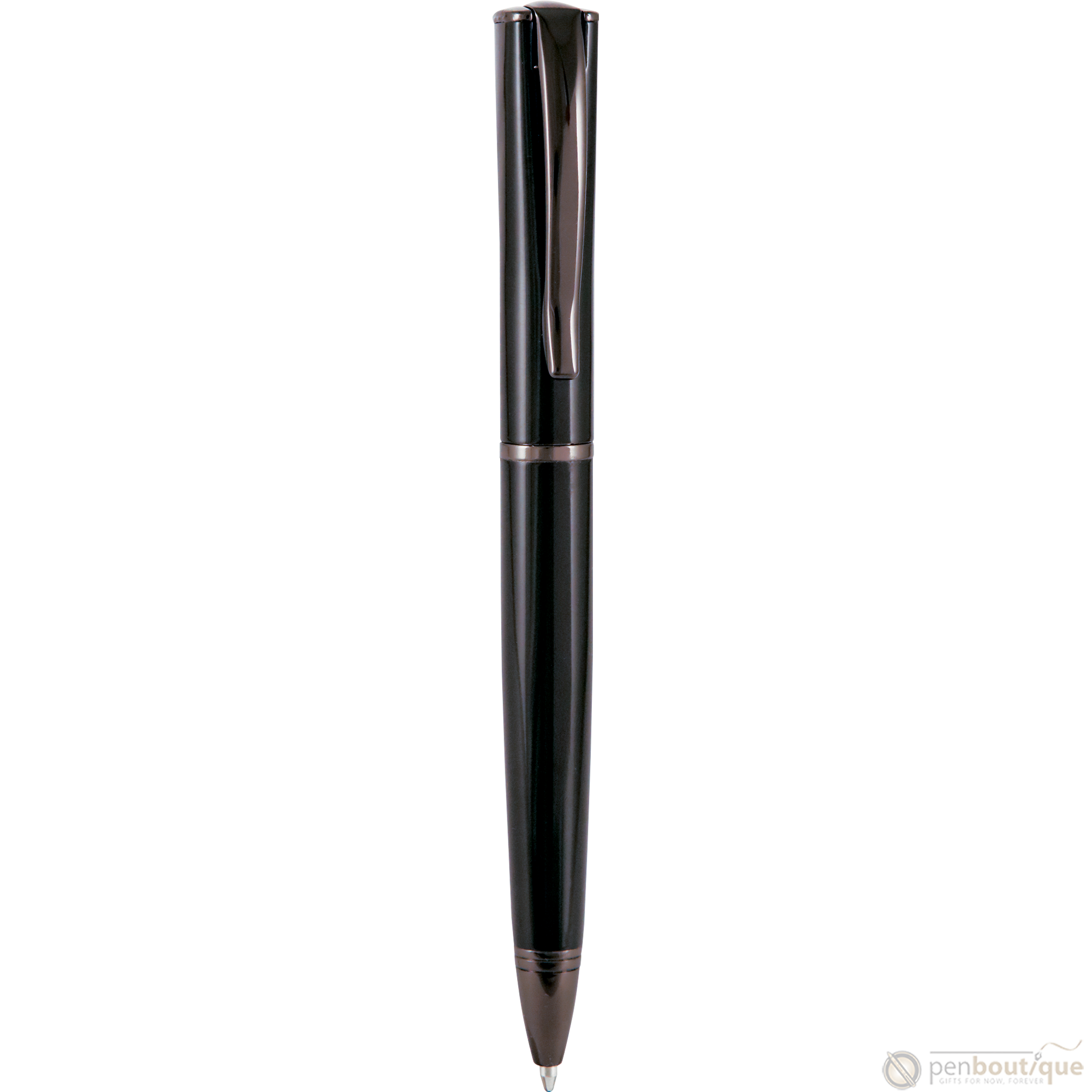 Monteverde Impressa Ballpoint - Black with Gunmetal Trim-Pen Boutique Ltd