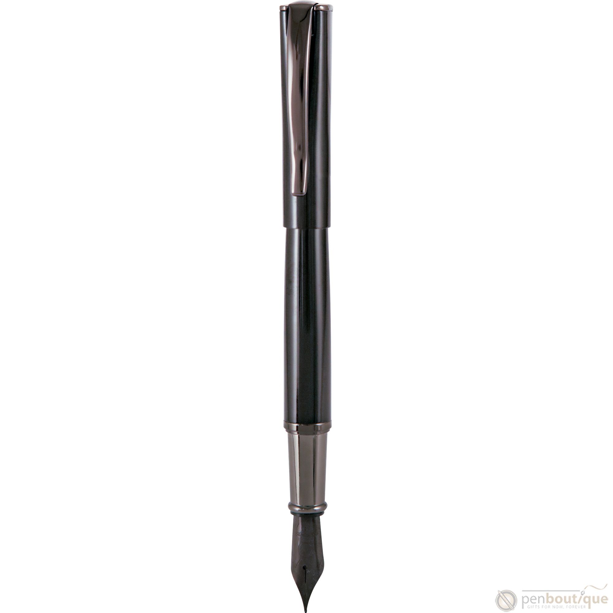 Monteverde Impressa Fountain Pen - Black with Gunmetal Trim-Pen Boutique Ltd