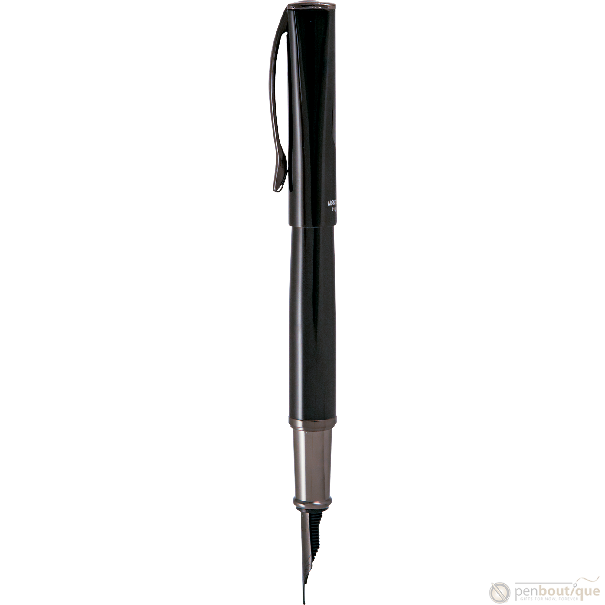 Monteverde Impressa Fountain Pen - Black with Gunmetal Trim-Pen Boutique Ltd