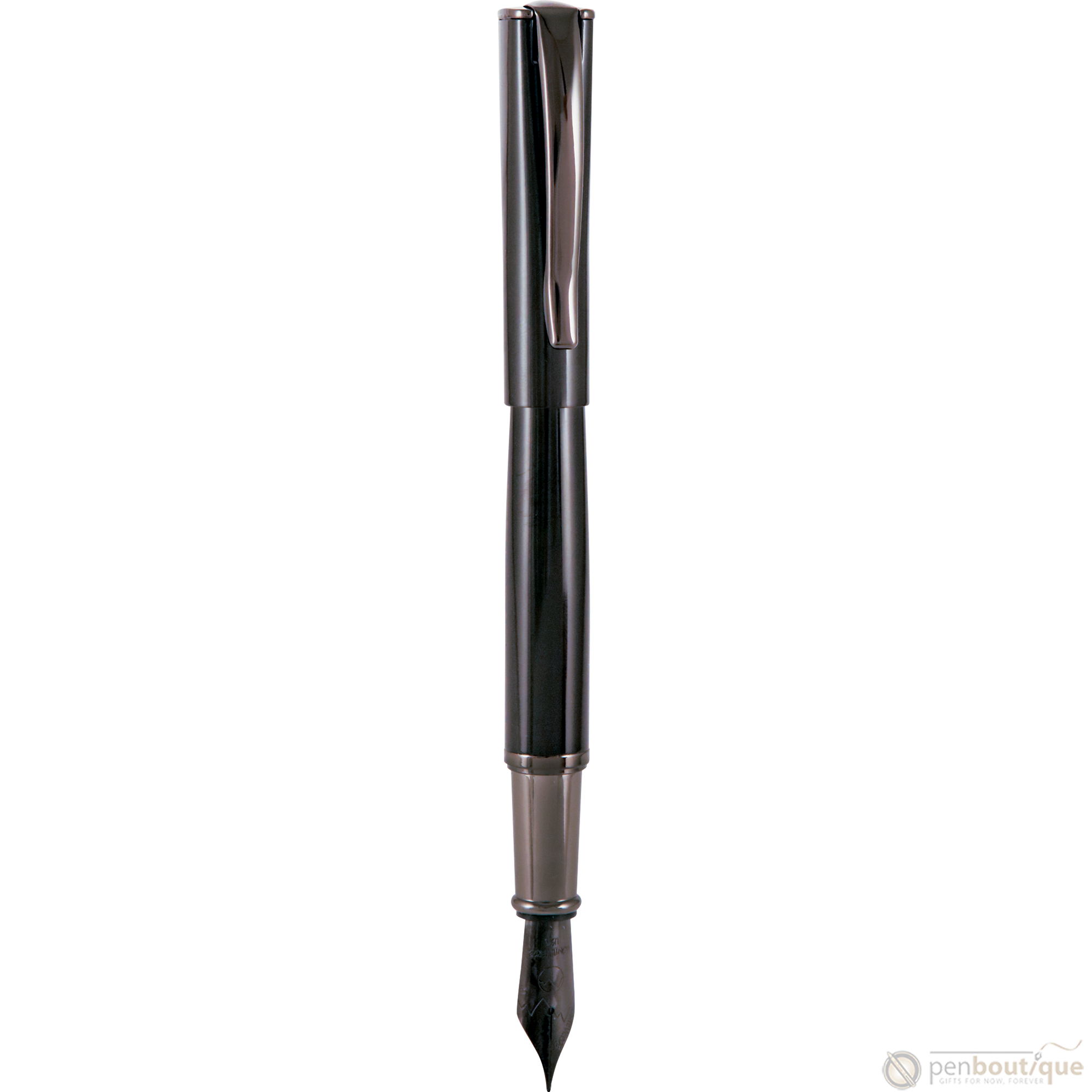 Monteverde Impressa Fountain Pen - Black with Gunmetal Trim-Pen Boutique Ltd