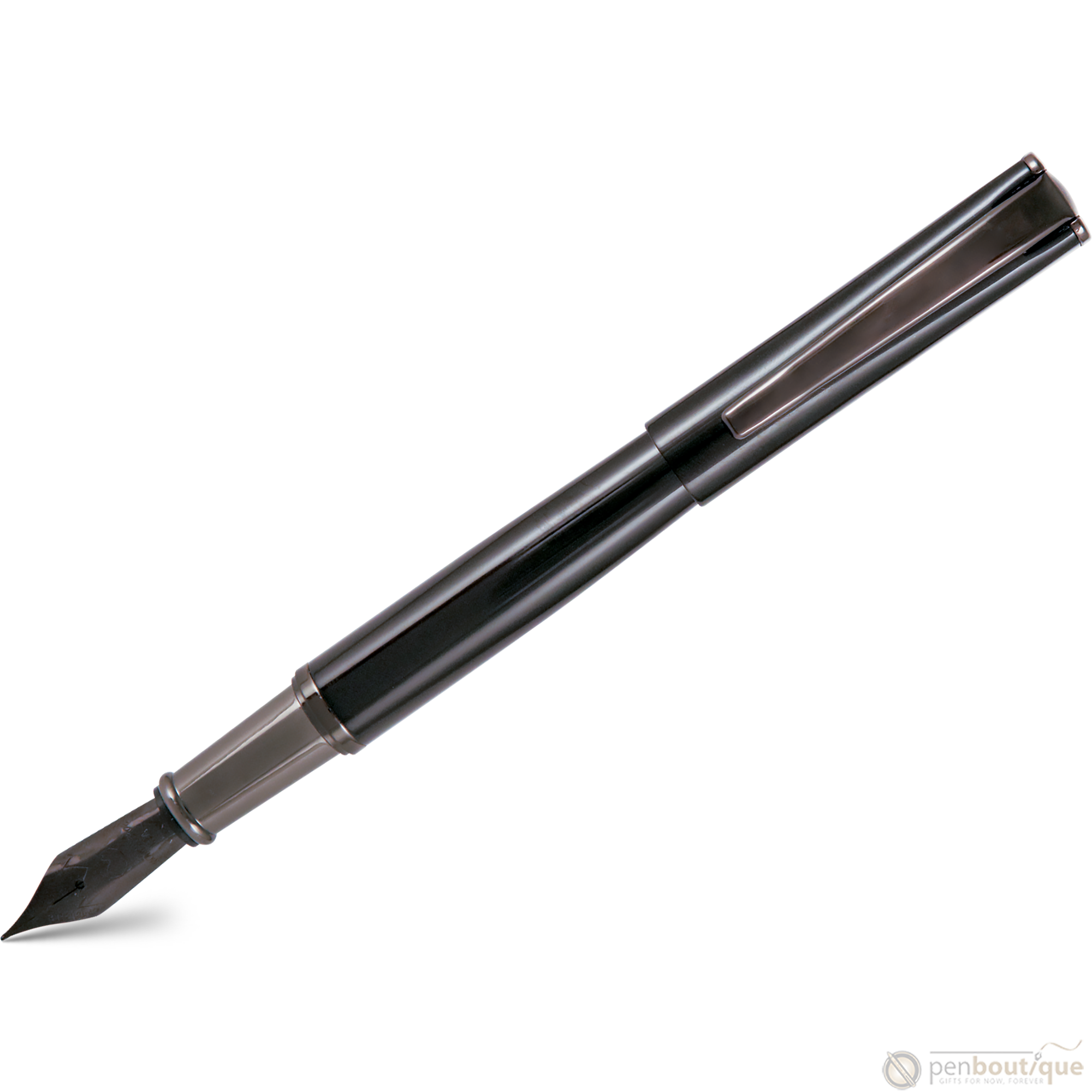 Monteverde Impressa Fountain Pen - Black with Gunmetal Trim-Pen Boutique Ltd