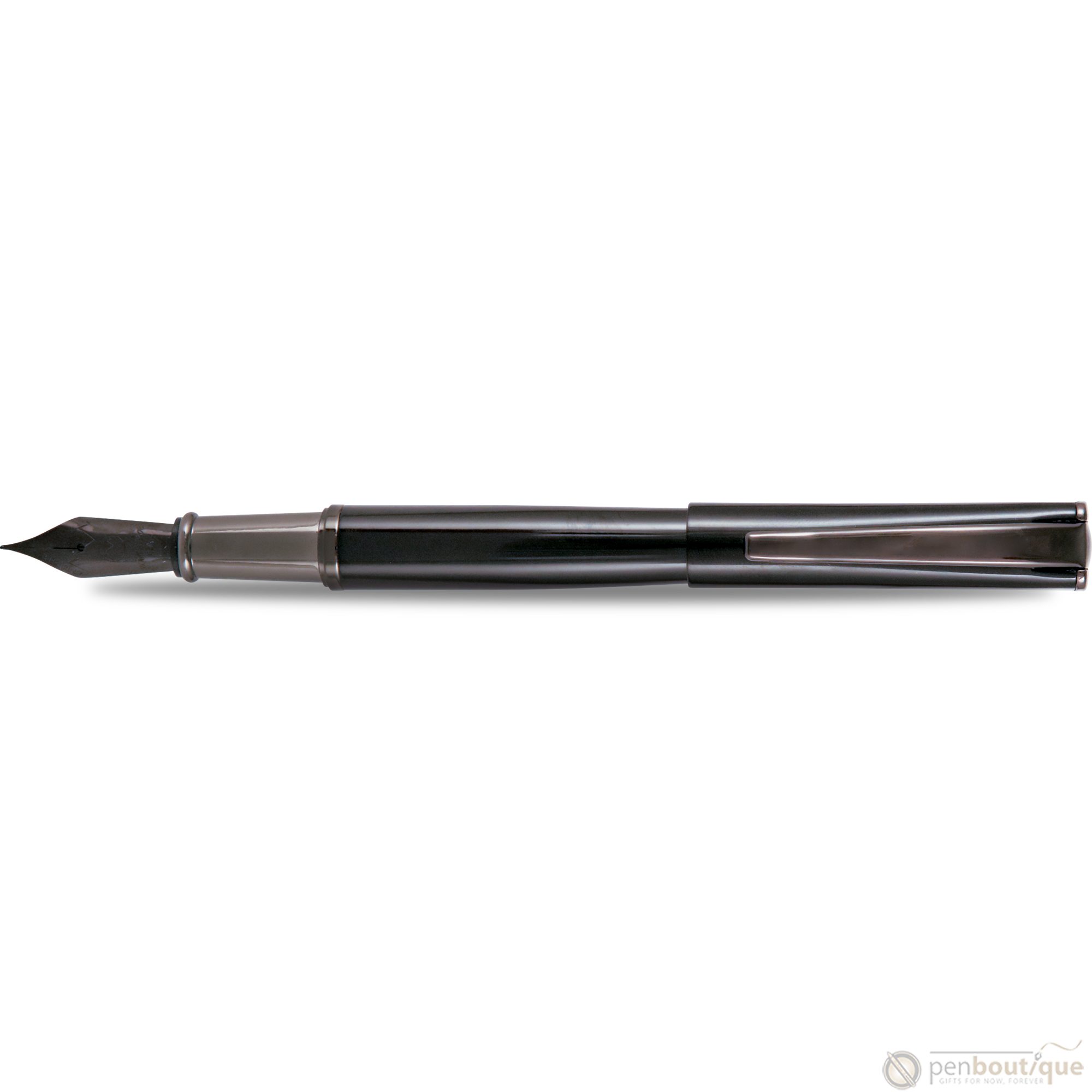Monteverde Impressa Fountain Pen - Black with Gunmetal Trim-Pen Boutique Ltd