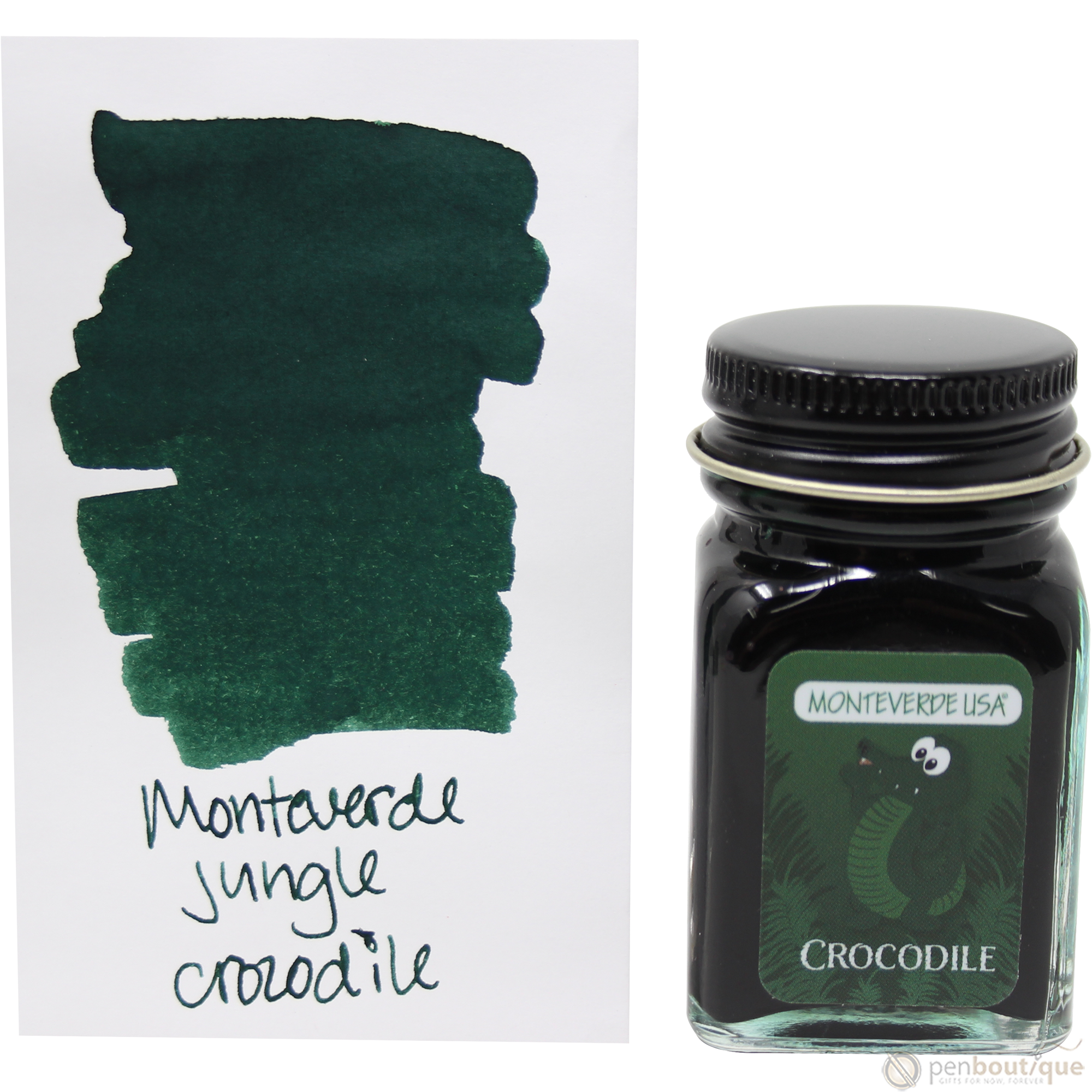 Monteverde Ink Bottle - Jungle Crocodile (Green) - 30 ml-Pen Boutique Ltd