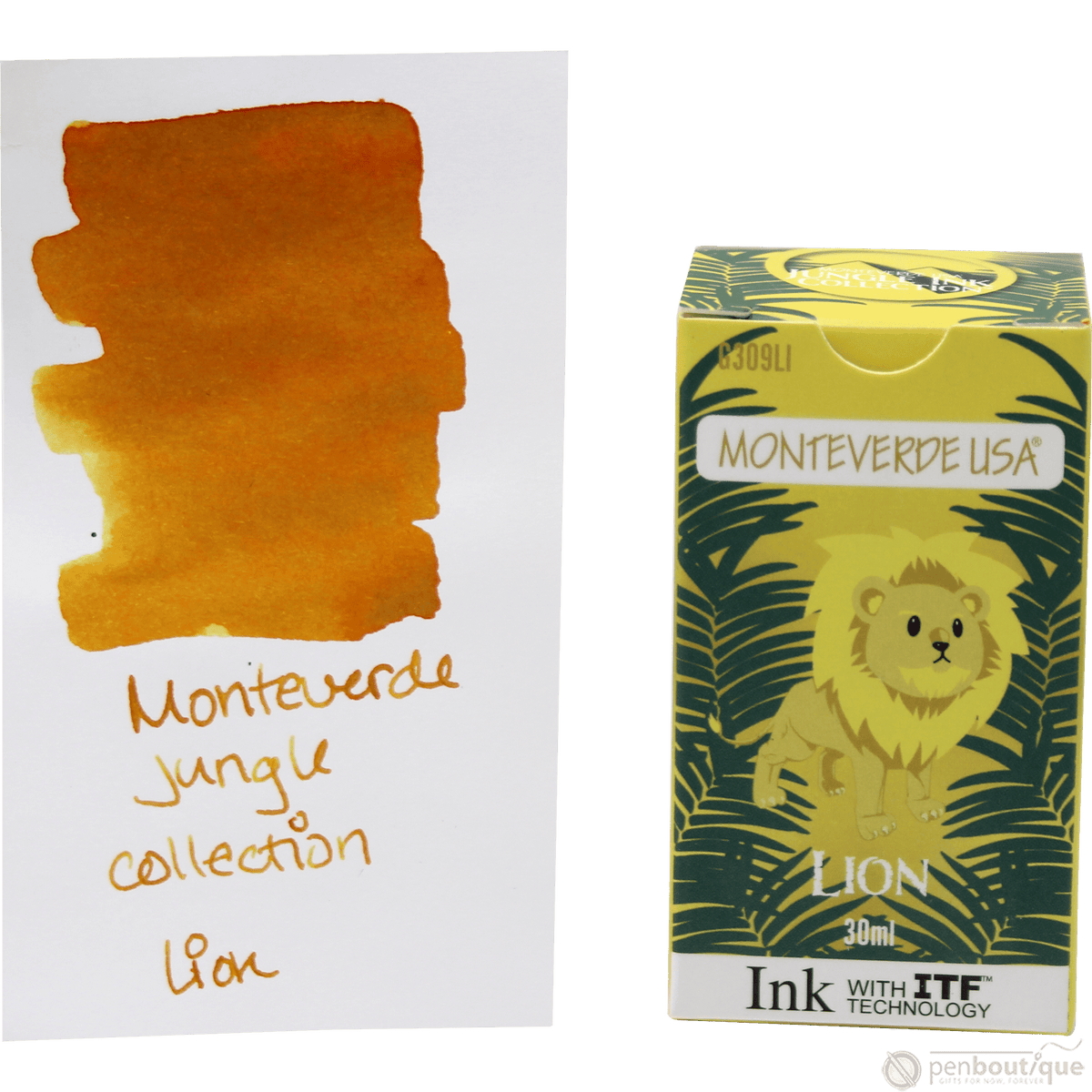 Monteverde Ink Bottle - Jungle Lion (Yellow) - 30 ml - Pen Boutique Ltd