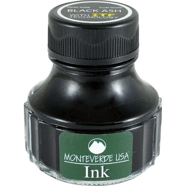Monteverde World of Colors Black Ash Ink Bottle 90 ml-Pen Boutique Ltd