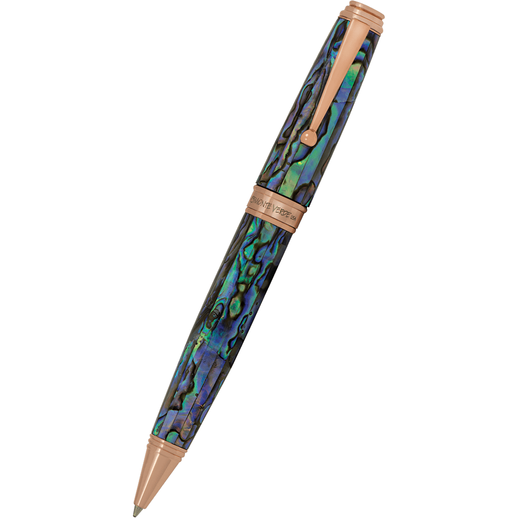 Monteverde Invincia Deluxe Ballpoint Pen - Abalone Rosegold Trim - Limited Edition - Pen Boutique Ltd
