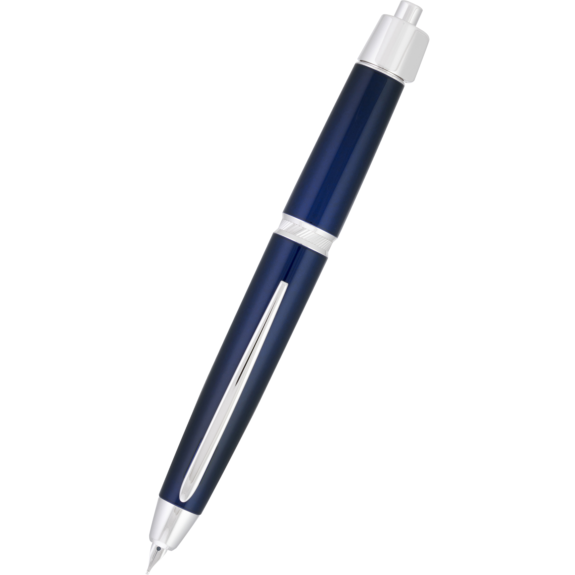 Pilot Vanishing Point LS Fountain Pen - Blue - Rhodium Trim-Pen Boutique Ltd